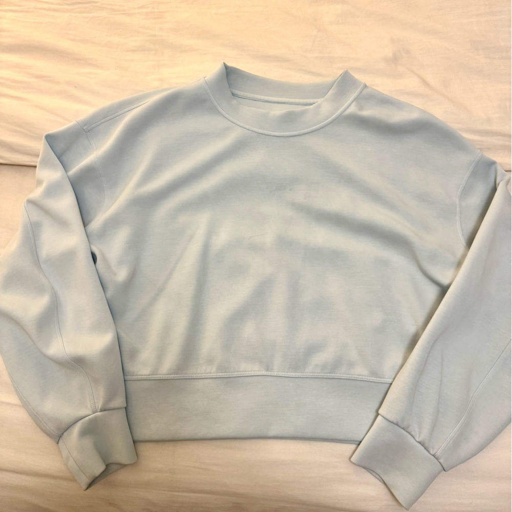 Lululemon Light Blue soft stream Crewneck